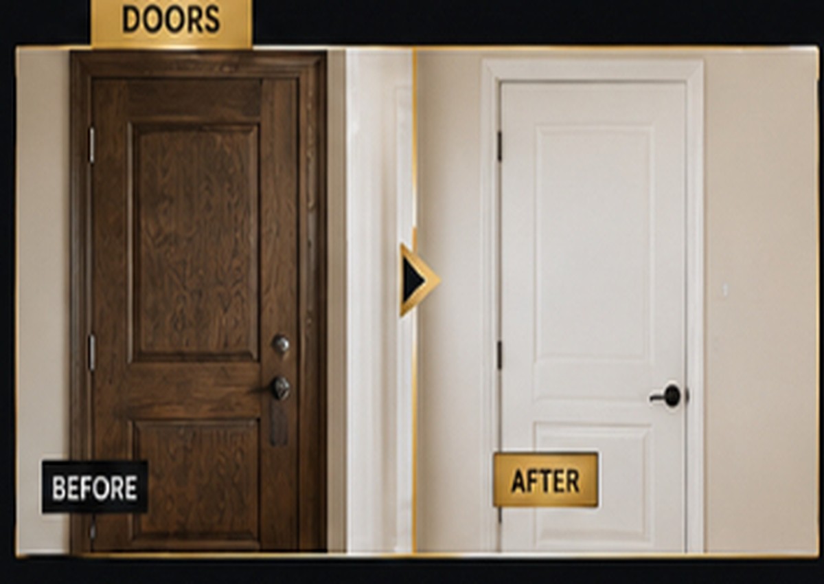 Door before and after